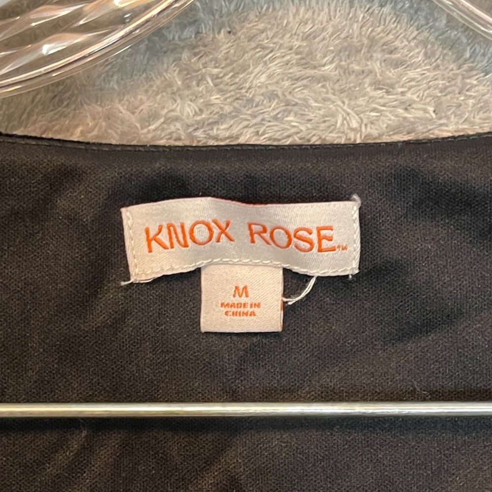 Knox Rose Women Size M Dark Coquette Whimsigoth Babydoll Soft Velvet Cropped Top - Picture 5 of 8